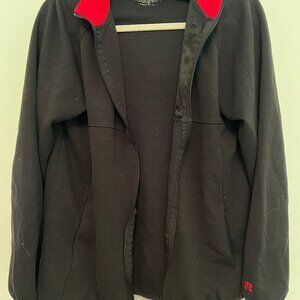 Black & Red hoodie size medium zip up